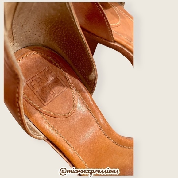 Frye Brielle Leopard Fur Print Animal Pattern Ankle Strap Summer Sandal Heels - Picture 13 of 15